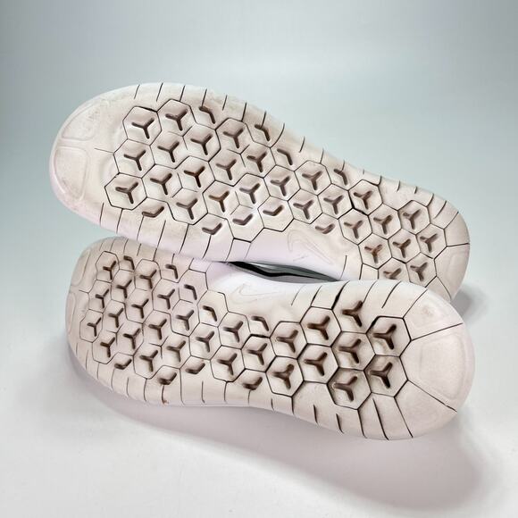 Nike Free RN 2018 White Lightweight Lace Up Running Shoes 942836-003 Men's Sz 12 - Picture 8 of 11